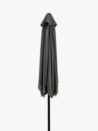 Aluminium Wind-Up Parasol, 2.7m, Grey